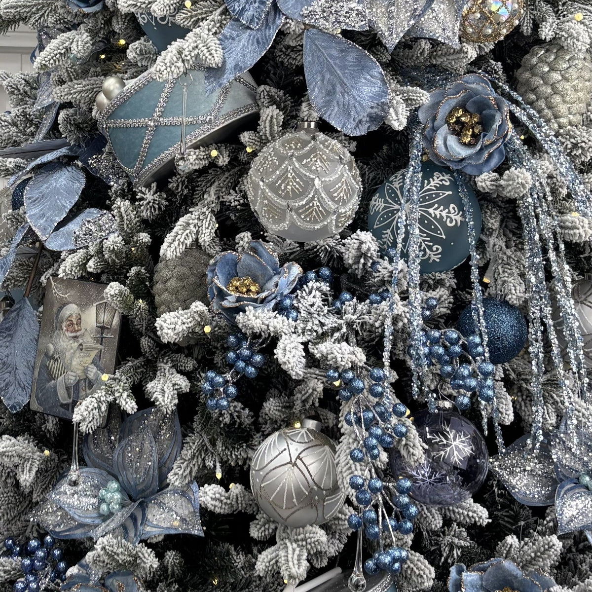 Delicate Blue Snowflake Bauble - My Christmas