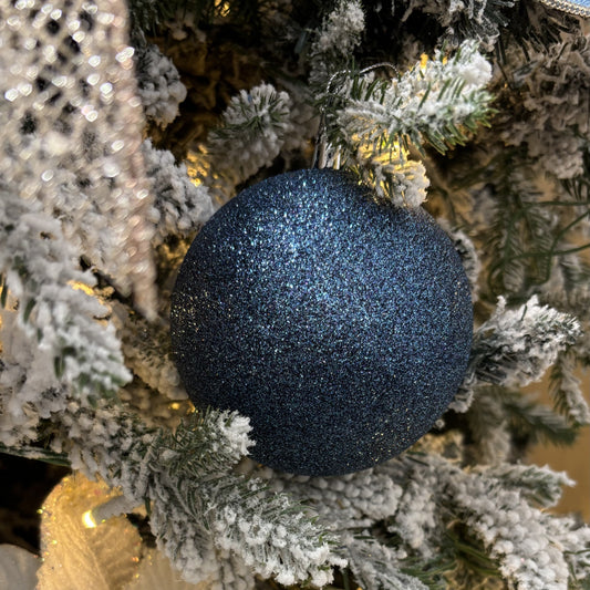 Denim Blue Baubles - Various Sizes - My Christmas