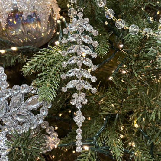 Diamonte Crystal Drop Ornament - My Christmas