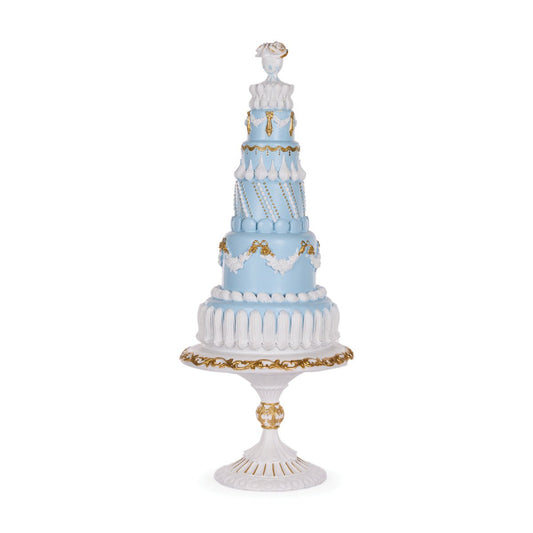 Elaborate Frosty Blue Cake - My Christmas