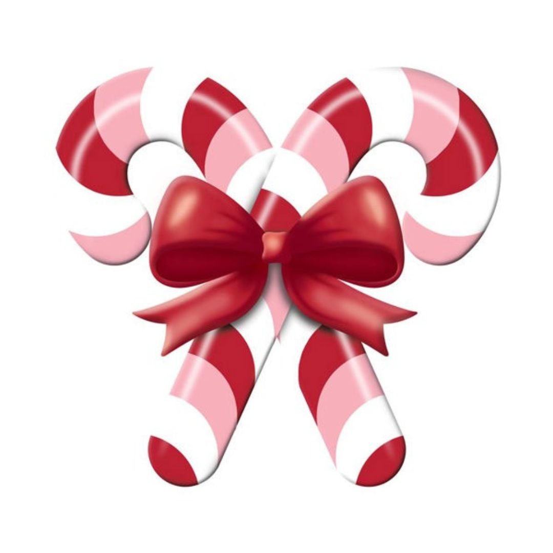 Embossed Candy Cane Sign - My Christmas