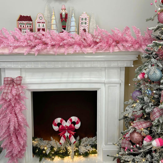 Embossed Candy Cane Sign - My Christmas