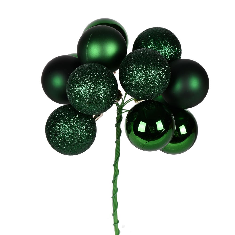 Emerald Bauble Cluster Pick - Small - My Christmas