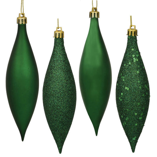 Emerald Drop Finial Ornament - Box of 8 - My Christmas