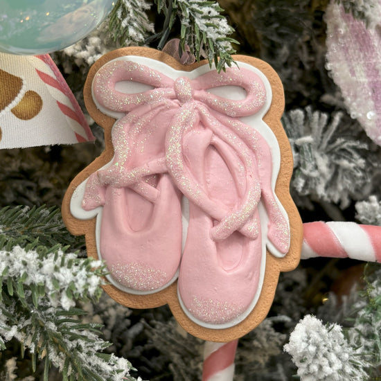 Enchanted Ballet Slippers Biscuit Ornament - My Christmas