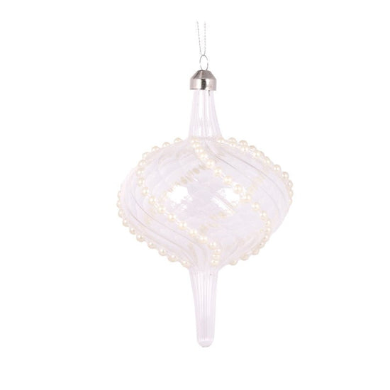 Etched Swirl Onion Bauble - My Christmas