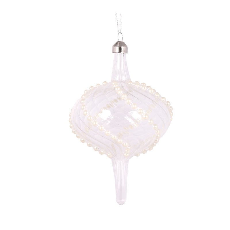 Etched Swirl Onion Bauble - My Christmas