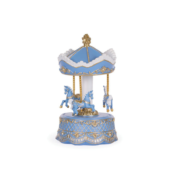 Exquisite Blue and White Carousel - My Christmas