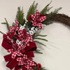 Farmhouse Check Wreath - 50cm - My Christmas