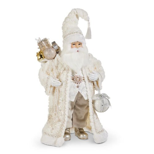 Father Christmas with White Fur Coat - My Christmas