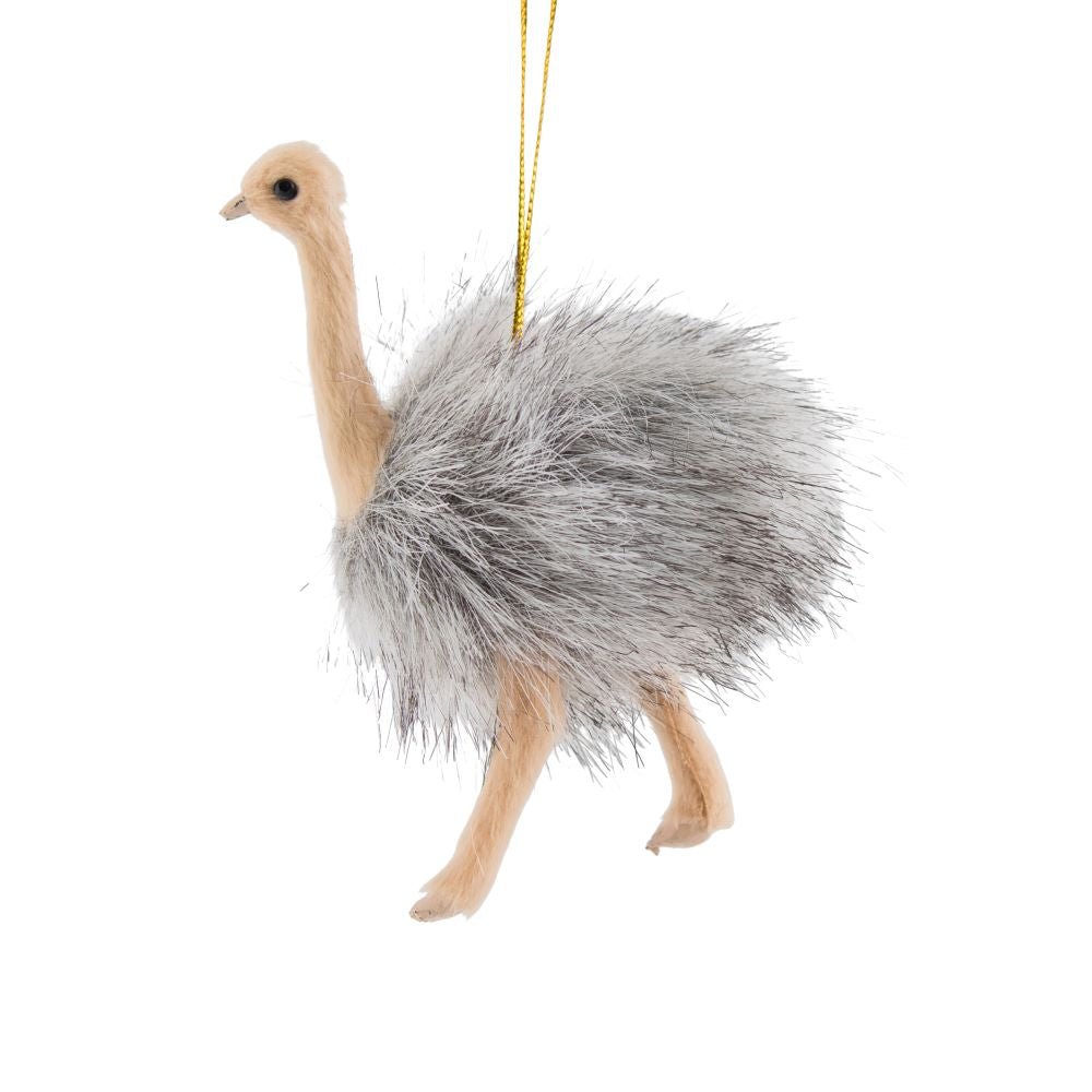 Faux Fur Emu Ornament - My Christmas