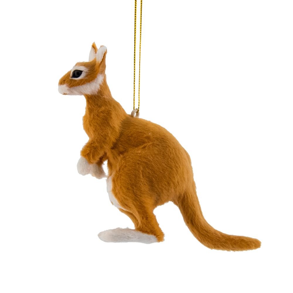 Faux Fur Kangaroo Ornament - My Christmas