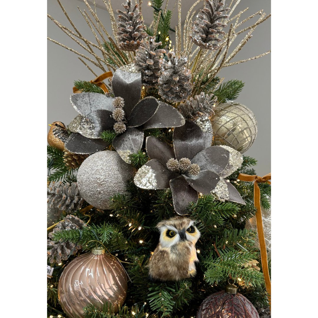 Faux Fur Owl Ornament - My Christmas