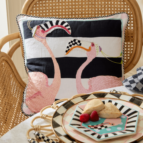 Flamingo Throw Pillow - My Christmas