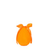 Flocked Egg with Bow Tangerine - Assorted Sizes - My Christmas