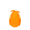 Flocked Egg with Bow Tangerine - Assorted Sizes - My Christmas
