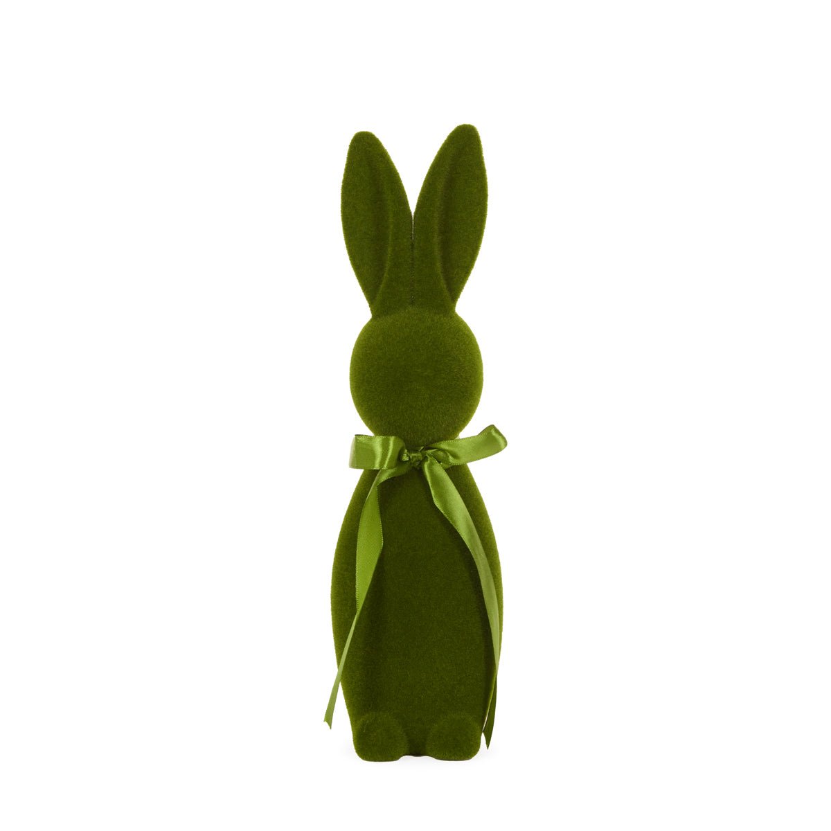 Flocked Rabbit with Bow Moss - Assorted Sizes - My Christmas
