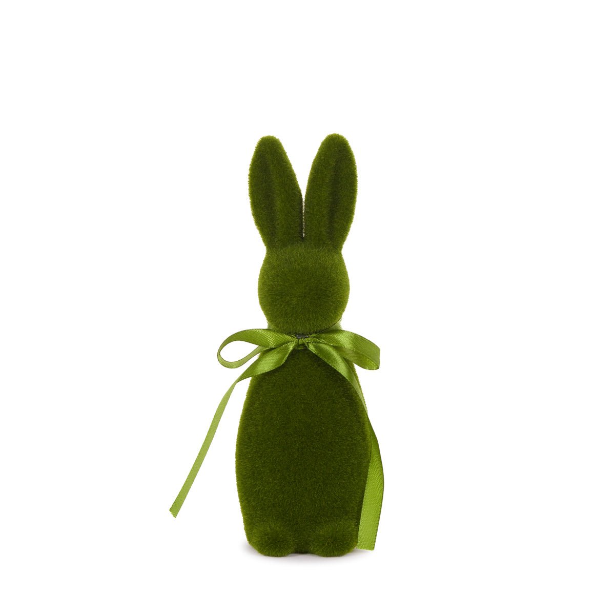 Flocked Rabbit with Bow Moss - Assorted Sizes - My Christmas