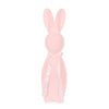 Flocked Rabbit with Bow Pink - Assorted Sizes - My Christmas