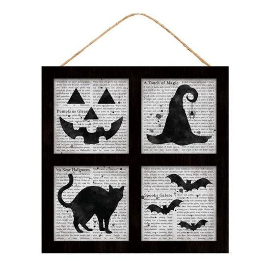 Framed Halloween Images Sign - My Christmas
