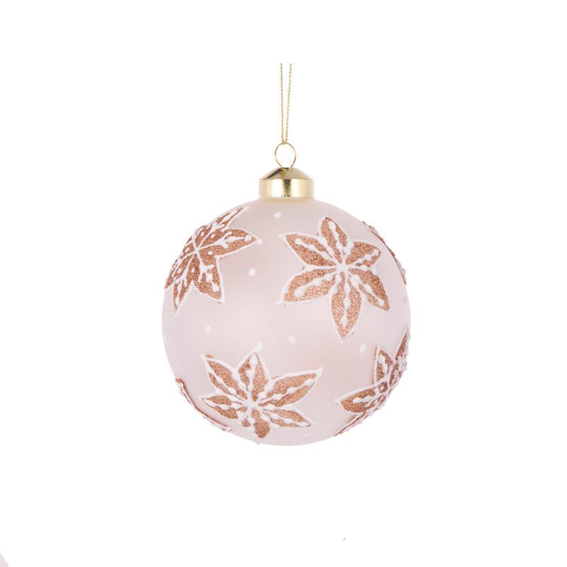 Frosted Gingerbread Snowflakes Bauble - My Christmas