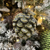 Frosted Green Pinecone Ornament - My Christmas