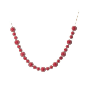 Frosted Red Berry Garland - My Christmas