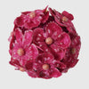 Fuchsia Glitter Hydrangea Bauble - My Christmas