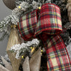 Fuzzy Plaid Ribbon - My Christmas