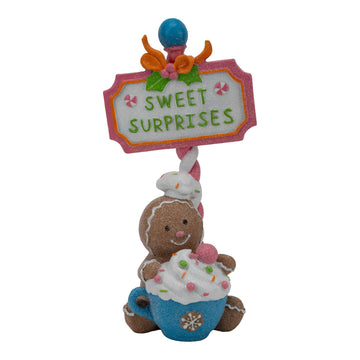 Gingerbread Candy Cupcake Sign - My Christmas