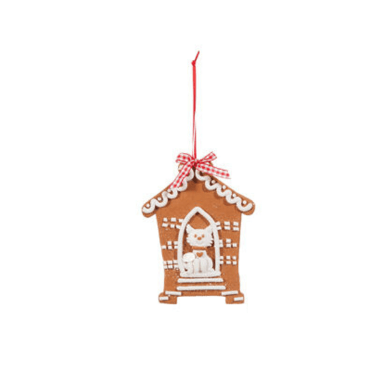 Gingerbread Doghouse Ornament - Assorted - My Christmas