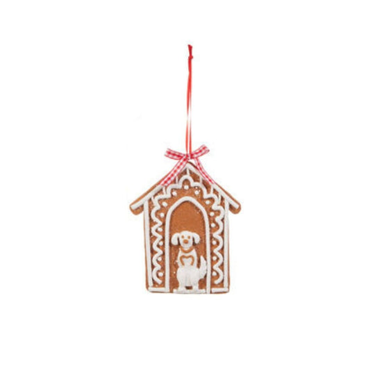 Gingerbread Doghouse Ornament - Assorted - My Christmas