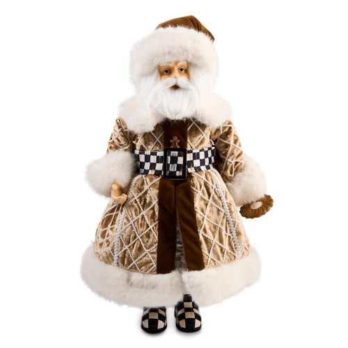 Gingerbread Fabric Mr. Santa - My Christmas