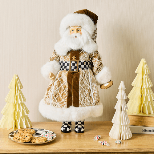Gingerbread Fabric Mr. Santa - My Christmas