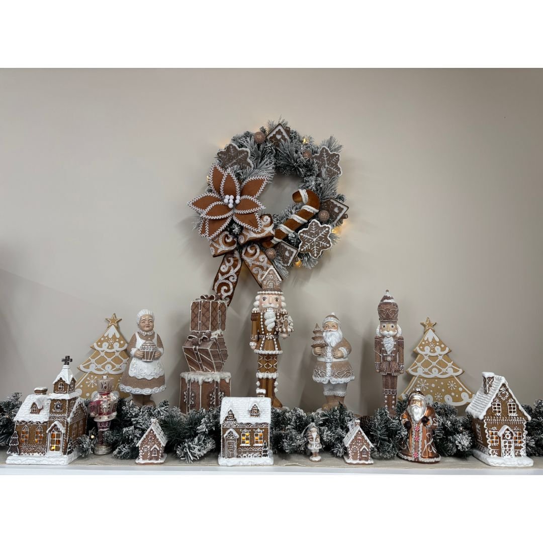 Gingerbread Frost with Candy Cane Wreath - My Christmas