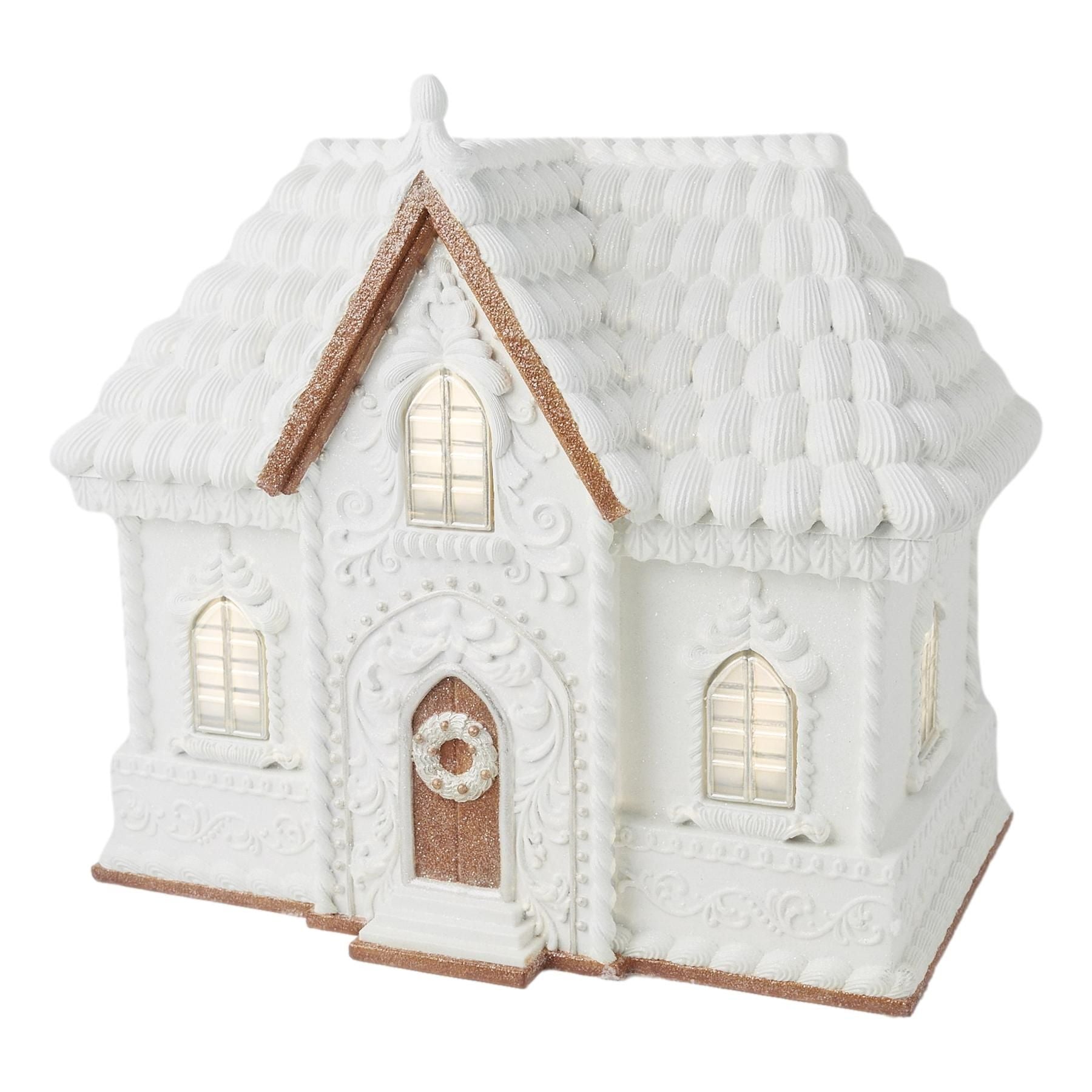 Gingerbread Frost XL LED White House - My Christmas