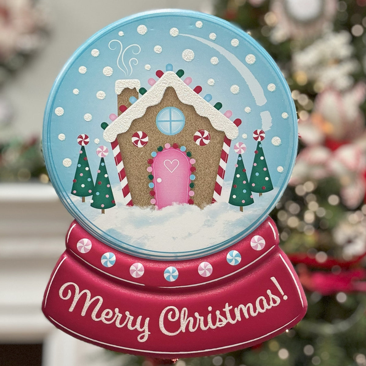 Gingerbread House Snow Globe Sign - My Christmas