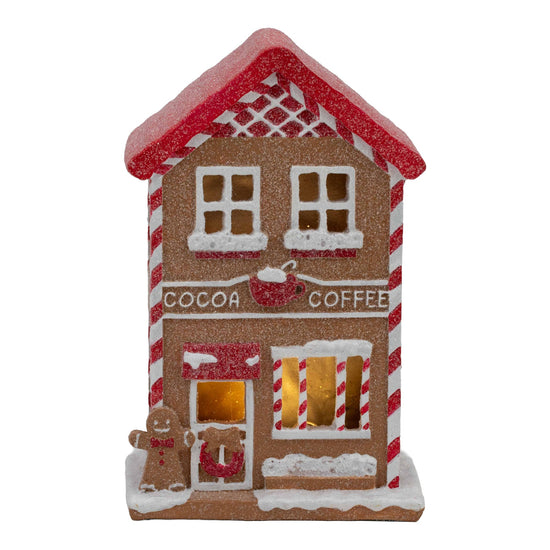 Gingerbread LED Coffee Shop - 18cm - My Christmas