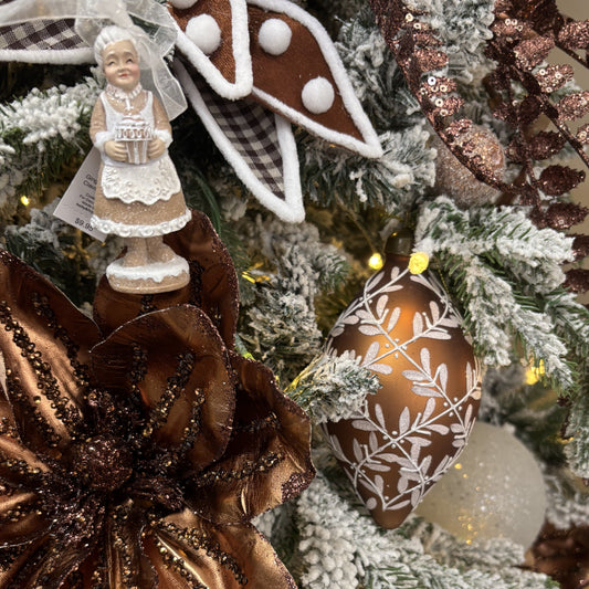 Gingerbread Mrs Claus Ornament - My Christmas