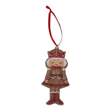 Gingerbread Mrs Nutcracker Hanging Ornament - My Christmas