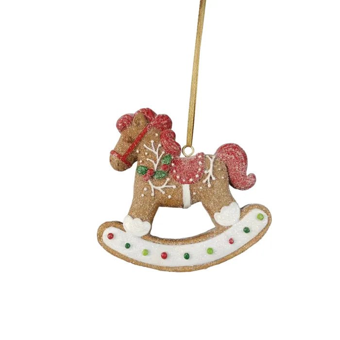 Gingerbread Rocking Horse Ornament - My Christmas