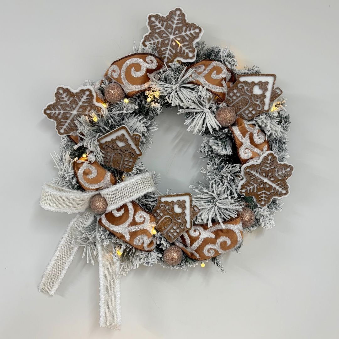 Gingerbread Swirl Ribbon - 64mm - My Christmas