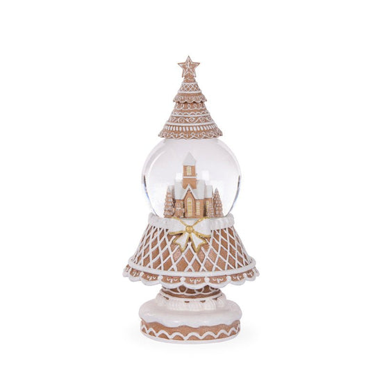 Gingerbread Tree Snow Globe - My Christmas