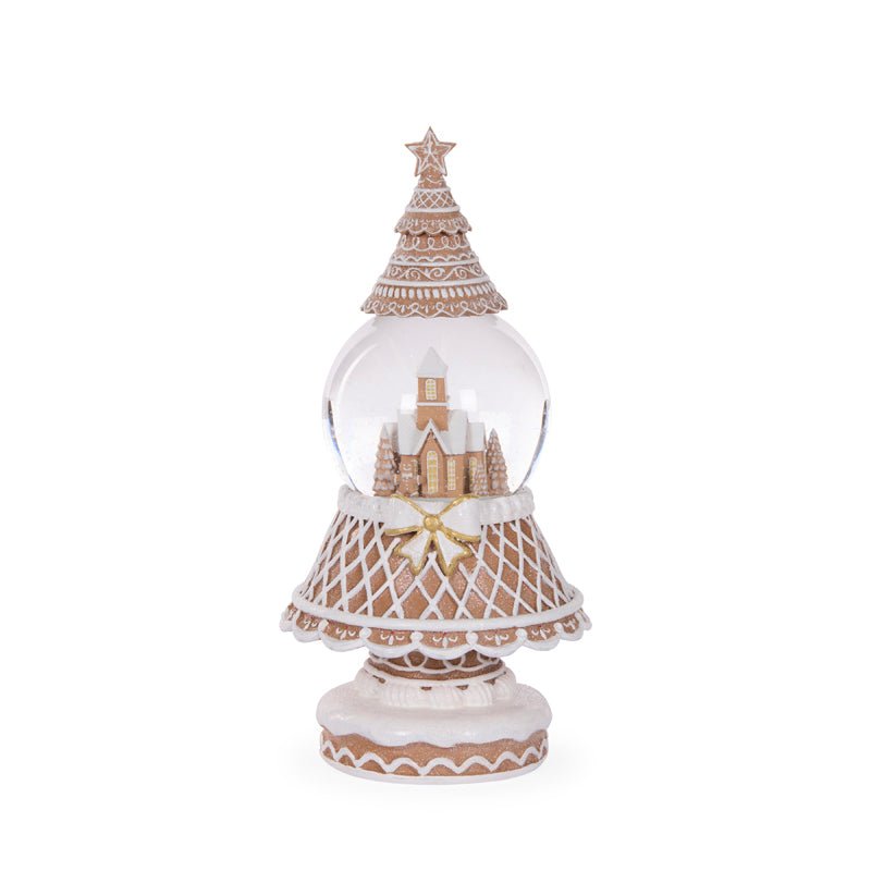 Gingerbread Tree Snow Globe - My Christmas