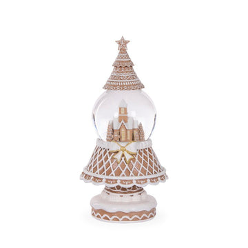 Gingerbread Tree Snow Globe - My Christmas