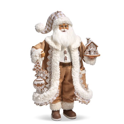 Gingham Gingerbread Santa - My Christmas