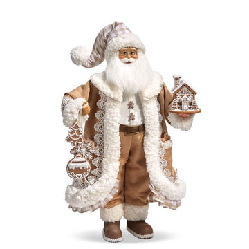 Gingham Gingerbread Santa - My Christmas