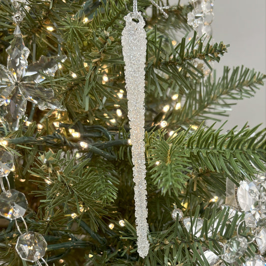 Glass Frosted Icicle Drops - Set of 3 - My Christmas