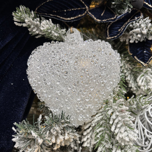 Glass Heart Ornament - My Christmas