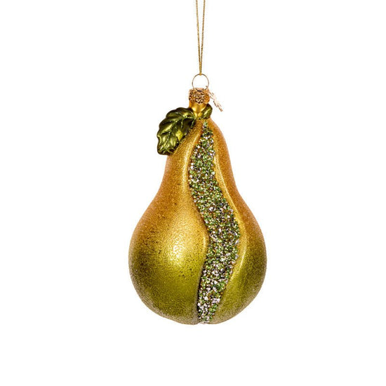 Glass Pear Hanging Ornament - My Christmas